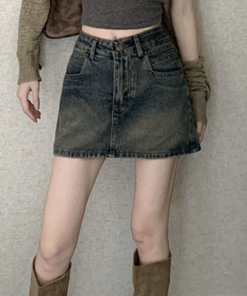 SPIGA（スピーガ）の「ﾃﾞﾆﾑﾐﾆSK（デニムスカート・レディース・ブルー・X-LARGE/LARGE/MEDIUM/SMALL）」の7枚目の写真