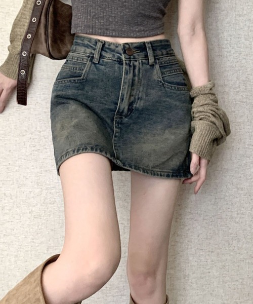 SPIGA（スピーガ）の「ﾃﾞﾆﾑﾐﾆSK（デニムスカート・レディース・ブルー・X-LARGE/LARGE/MEDIUM/SMALL）」の8枚目の写真