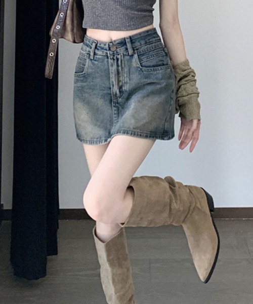 SPIGA（スピーガ）の「ﾃﾞﾆﾑﾐﾆSK（デニムスカート・レディース・ブルー・X-LARGE/LARGE/MEDIUM/SMALL）」の10枚目の写真