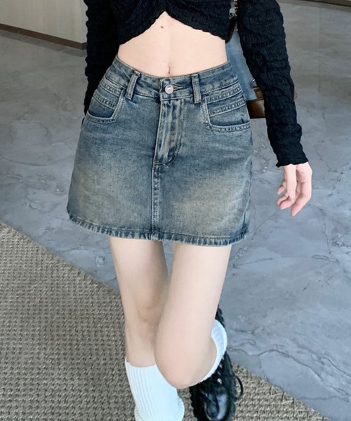 SPIGA（スピーガ）の「ﾃﾞﾆﾑﾐﾆSK（デニムスカート・レディース・ブルー・X-LARGE/LARGE/MEDIUM/SMALL）」の11枚目の写真