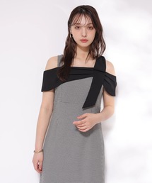 【Rirandture】リボンオフショルワンピース【新品タグ付き】 Rirandture - 【新品未使用】タグ付き リランドチュール リボン