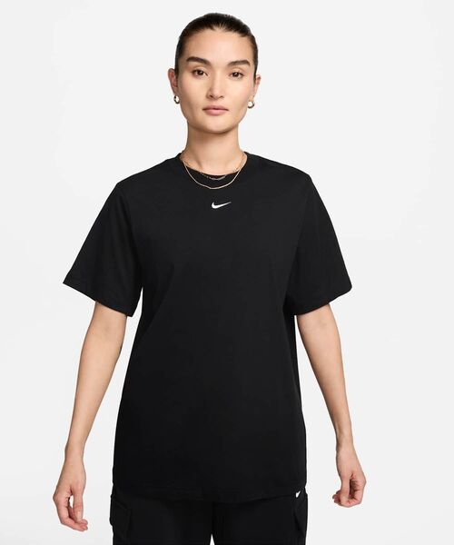 売れ筋商品|||ナイキ Tシャツ レディース Black NIKE ナイキ Tシャツ キッズ 半袖 スウッシュロゴ フロント