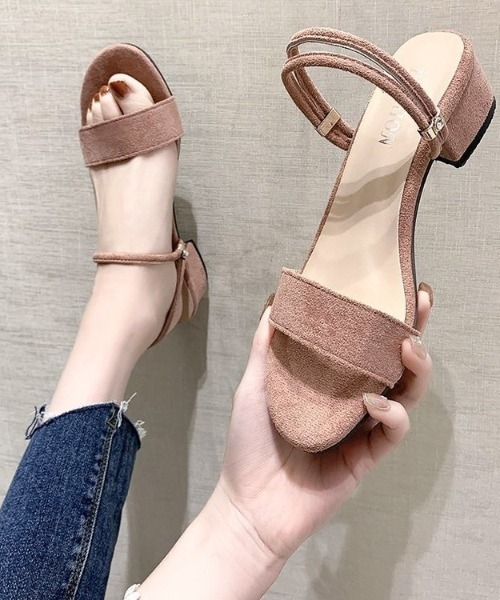 Teem Store(チームストア)の「ストラップ フラットスライドサンダル(サンダル・レディース・アイボリー/ピンク/ホワイト/ブラック・M/L)」の4枚目の写真