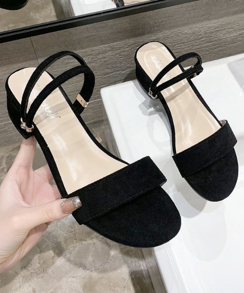 Teem Store(チームストア)の「ストラップ フラットスライドサンダル(サンダル・レディース・アイボリー/ピンク/ホワイト/ブラック・M/L)」の20枚目の写真