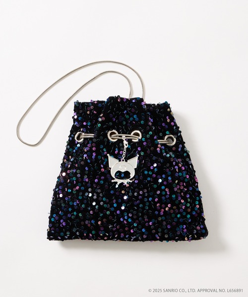 AIMER（エメ）の「サンリオキャラクターズ スパンコールショルダーバッグ（ショルダーバッグ・レディース・ピンク/ブラック/オフホワイト・FREE）」の3枚目の写真