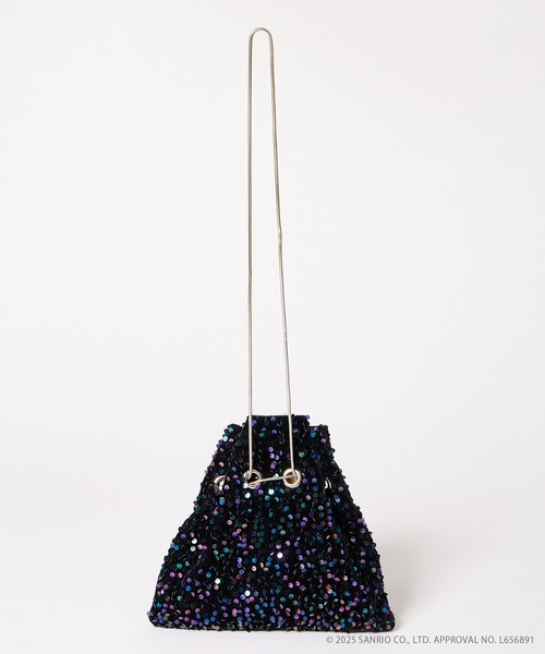 AIMER（エメ）の「サンリオキャラクターズ スパンコールショルダーバッグ（ショルダーバッグ・レディース・ピンク/ブラック/オフホワイト・FREE）」の5枚目の写真