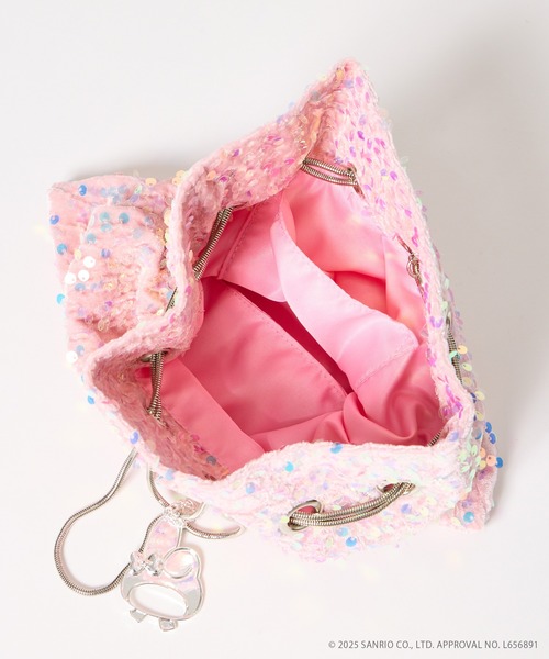 AIMER（エメ）の「サンリオキャラクターズ スパンコールショルダーバッグ（ショルダーバッグ・レディース・ピンク/ブラック/オフホワイト・FREE）」の21枚目の写真
