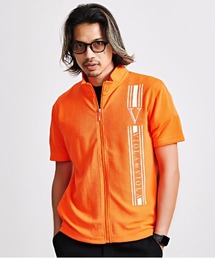 VIOLA（ヴィオラ）の「『VIOLA rumore/ヴィオラ ルモーレ』フルZIP UP半袖ポロ（ポロシャツ）」