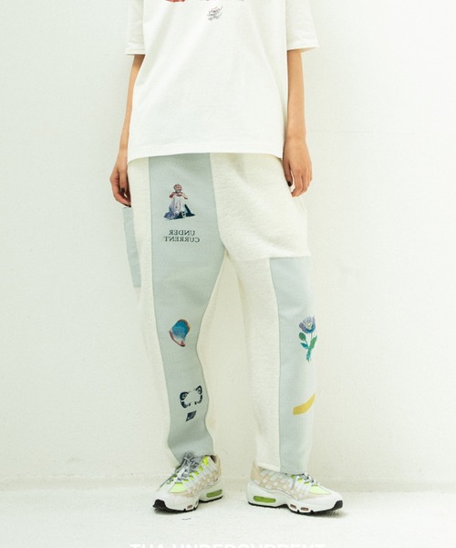 STOF(ストフ)の「STOF/ストフ/FLAGMENTS MIX DAYOFF PANT(その他パンツ・メンズ・ブラック/ホワイト・FREE)」の2枚目の写真