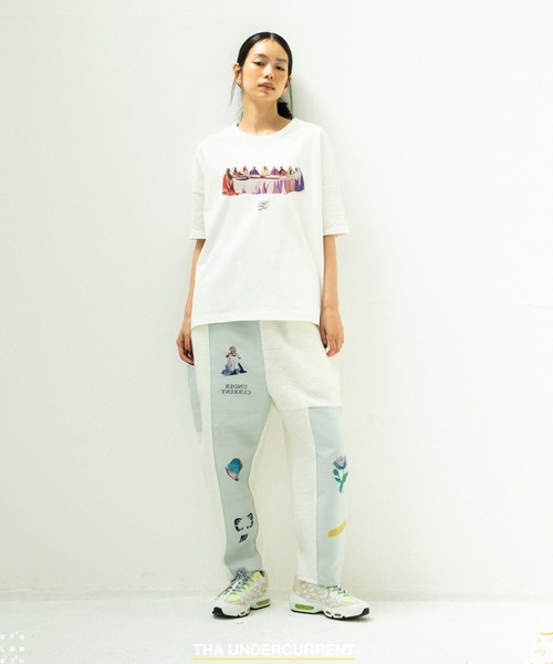 STOF(ストフ)の「STOF/ストフ/FLAGMENTS MIX DAYOFF PANT(その他パンツ・メンズ・ブラック/ホワイト・FREE)」の3枚目の写真