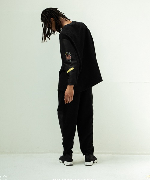 STOF(ストフ)の「STOF/ストフ/FLAGMENTS MIX DAYOFF PANT(その他パンツ・メンズ・ブラック/ホワイト・FREE)」の6枚目の写真