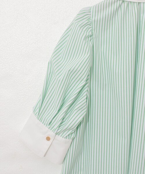 NOLLEY'S（ノーリーズ）の「パフスリーブ半袖シャツブラウス（シャツ