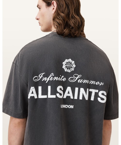 ALLSAINTS（オールセインツ）の「SOLEIL SHORT SLEEVE T-SHIRT | SOLEIL 半袖 Tシャツ（Tシャツ/カットソー・メンズ・ブラック・S/M/L/XS）」の2枚目の写真
