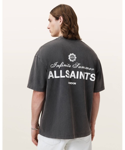 ALLSAINTS（オールセインツ）の「SOLEIL SHORT SLEEVE T-SHIRT | SOLEIL 半袖 Tシャツ（Tシャツ/カットソー・メンズ・ブラック・S/M/L/XS）」の6枚目の写真