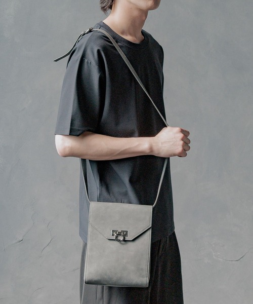 HARE(ハレ)の「フラップショルダーバッグ(HARE)(ショルダーバッグ・メンズ・ブラック/グレー系その他・FREE)」の10枚目の写真