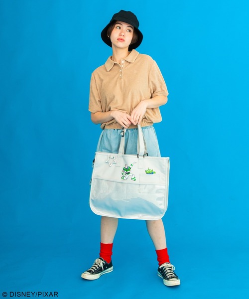 Disney(ディズニー)の「トイ・ストーリー/マルチポケットトート(トートバッグ・レディース・ベージュ/ワインレッド/ブラック/グレー・FREE)」の11枚目の写真