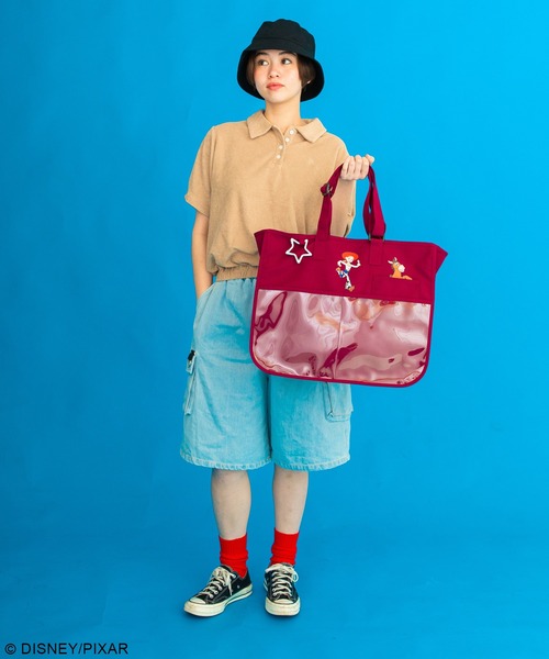 Disney(ディズニー)の「トイ・ストーリー/マルチポケットトート(トートバッグ・レディース・ベージュ/ワインレッド/ブラック/グレー・FREE)」の12枚目の写真