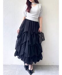 ランダムタックバルーンスカート