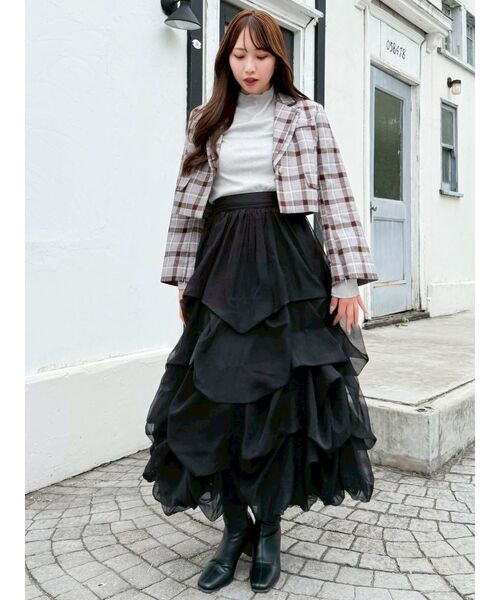 セール】ランダムタックバルーンスカート（スカート）｜dazzlin