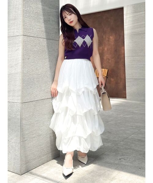 セール】ランダムタックバルーンスカート（スカート）｜dazzlin