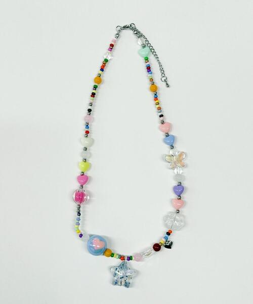 WEGO（ウィゴー）の「WEGO/ミックスビーズネックレス（ネックレス・レディース・その他1/その他2/その他3・FREE）」の2枚目の写真