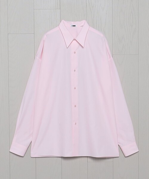 H　BEAUTY&YOUTH UNITED ARROWS（エイチビューティーアンドユースユナイテッドアローズ）の「＜H＞ソリッド プランプ ワンピースカラーシャツ（シャツ/ブラウス・メンズ・ライトピンク/ライトブルー・L/S/M）」の3枚目の写真