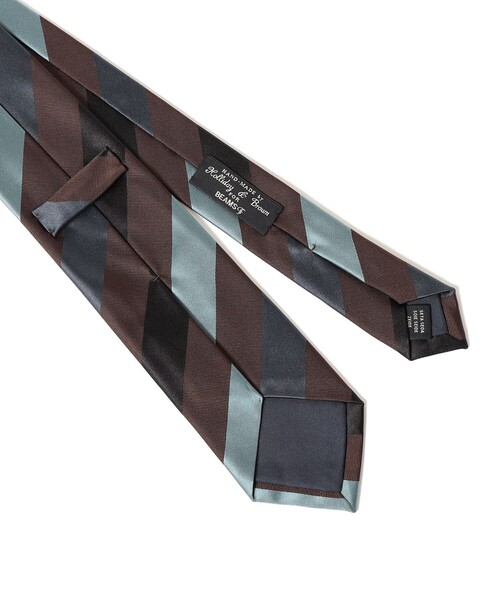 Holliday & Brown（ホリデーアンドブラウン）の「Holliday & Brown / シルク ストライプ ネクタイ（ネクタイ・メンズ・ネイビー・ONE SIZE）」の2枚目の写真