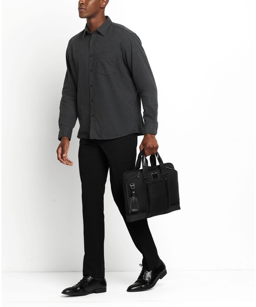 TUMI(トゥミ)の「ALPHA BRAVO 「アカデミー」ブリーフ(A4/PC15インチまで対応)(ビジネスバッグ・メンズ・チャコールグレー・FREE)」の2枚目の写真
