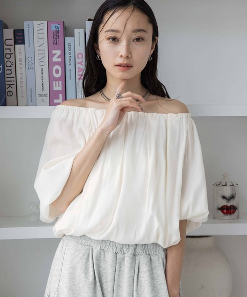 JEANASIS（ジーナシス）の「マルチWAYバルーンブラウスSS/497074