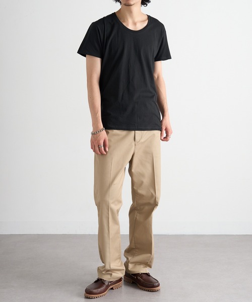 TRUSS(トラス)の「【TRUSS】スリムフィット UネックTシャツ SFU-114(Tシャツ/カットソー・レディース・ホワイト/グレー/ブラック/オフホワイト/イエロー/ピンク/スカイブルー・S/M/L)」の21枚目の写真