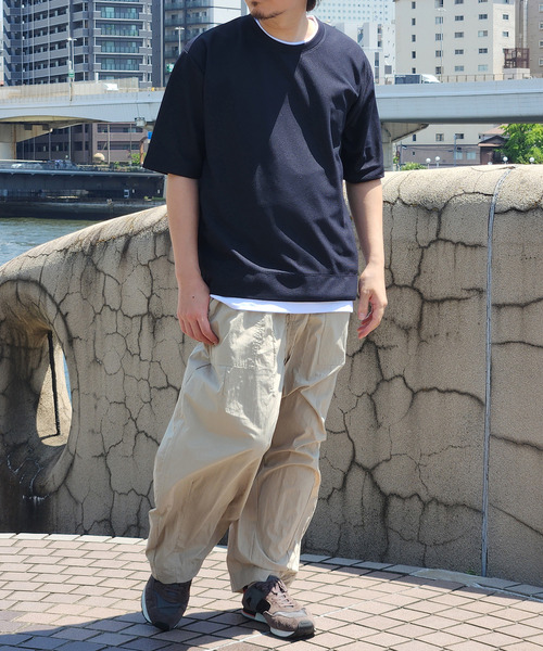 ikka（イッカ）の「【プチプラ1990円（税抜）】【吸水速乾】ドライ鹿の子レイヤードTシャツ5分袖（Tシャツ/カットソー・メンズ・ライム/ピンク/ベージュ/ネイビー/エメラルドブルー・S/M/L/XL）」の12枚目の写真