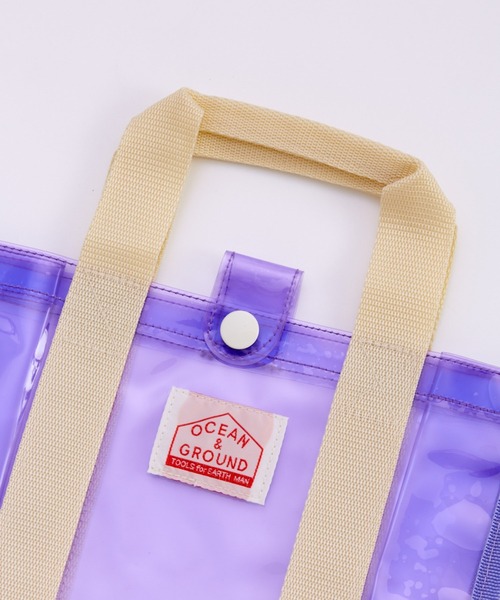 Ocean&Ground（オーシャン&グラウンド）の「ﾐﾆﾌﾟｰﾙBAG LANA'I（スイムグッズ・キッズ・チャコール/ラベンダー/マスタード/ブルー系その他/グリーン/ピンク/レッド・FREE）」の9枚目の写真