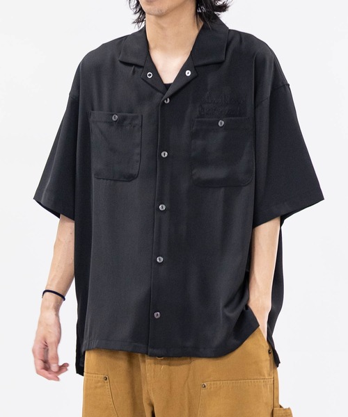 JOHN'S CLOSET(ジョンズクローゼット)の「【q】バック刺繍 ボーリングシャツ ボトル/ビール(シャツ/ブラウス・メンズ・ブラック系2/ブラウン系2/ブラック系1/ネイビー系1・MEDIUM/LARGE)」の15枚目の写真
