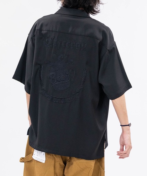 JOHN'S CLOSET(ジョンズクローゼット)の「【q】バック刺繍 ボーリングシャツ ボトル/ビール(シャツ/ブラウス・メンズ・ブラック系2/ブラウン系2/ブラック系1/ネイビー系1・MEDIUM/LARGE)」の17枚目の写真
