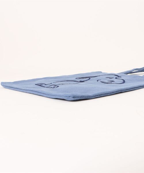 PEANUTS（ピーナッツ）の「PEANUTS/ピーナッツ 刺繍ミニトート（トートバッグ・レディース・ネイビー/アイボリー・ONE SIZE）」の4枚目の写真