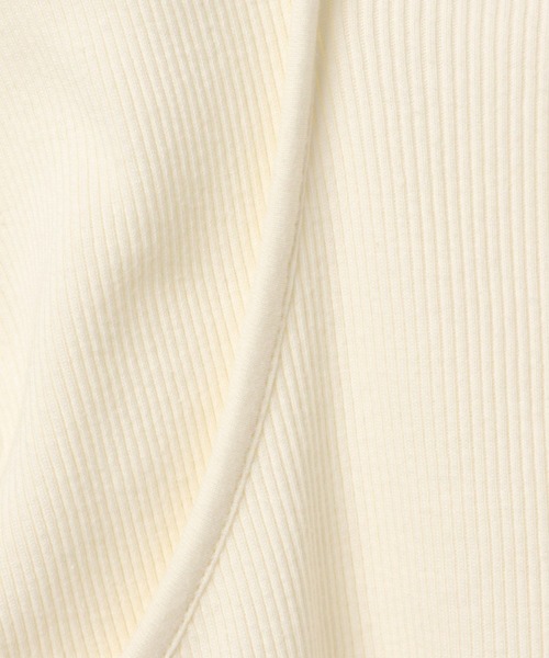 BAYFLOW（ベイフロー）の「[適度な肌見せ]レイヤードライクリブ半袖T（Tシャツ/カットソー・レディース・ブラック/オフホワイト・FREE）」の15枚目の写真