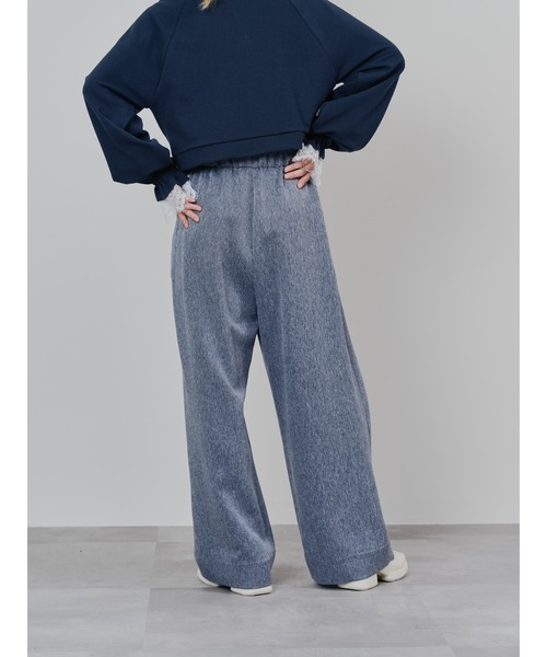 DOLLUPOOPS（ドールアップウップス）の「フロントリボンワイドタックパンツ（スラックス・レディース・チャコールグレー/グレー/ネイビー・38）」の21枚目の写真