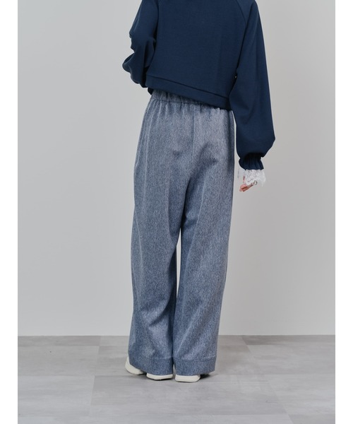 DOLLUPOOPS（ドールアップウップス）の「フロントリボンワイドタックパンツ（スラックス・レディース・チャコールグレー/グレー/ネイビー・38）」の22枚目の写真