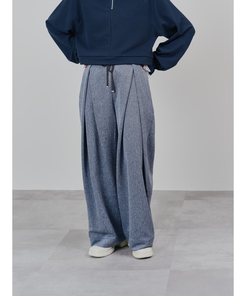 DOLLUPOOPS（ドールアップウップス）の「フロントリボンワイドタックパンツ（スラックス・レディース・チャコールグレー/グレー/ネイビー・38）」の20枚目の写真