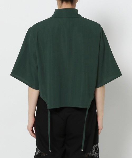 HARE（ハレ）の「リネンライクショートシャツ(HARE)（シャツ/ブラウス・レディース・ブラック/グリーン・FREE）」の19枚目の写真