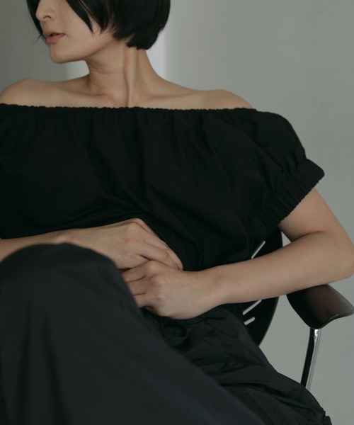 Gather Offshoulder Tops（Tシャツ/カットソー）｜anuke