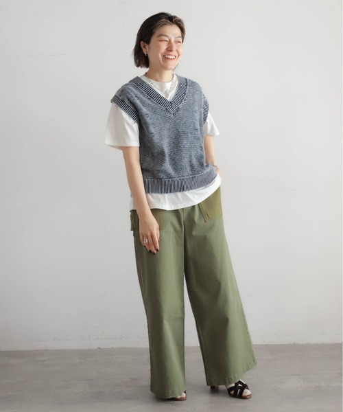 ☆KH☆様 確認用 アッシュドウォッシュコットン V開きベスト | NOMBRE IMPAIR