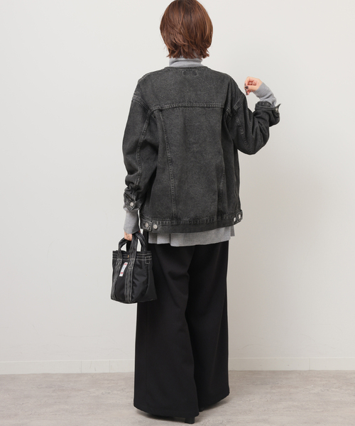 JOURNAL STANDARD relume（ジャーナルスタンダード　レリューム）の「《追加》デニムジャケット（デニムジャケット・レディース・ネイビー/ブラック/ブルー・FREE）」の5枚目の写真