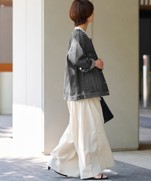 JOURNAL STANDARD relume（ジャーナルスタンダード　レリューム）の「《追加》デニムジャケット（デニムジャケット・レディース・ネイビー/ブラック/ブルー・FREE）」の10枚目の写真