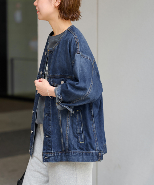 JOURNAL STANDARD relume（ジャーナルスタンダード　レリューム）の「《追加》デニムジャケット（デニムジャケット・レディース・ネイビー/ブラック/ブルー・FREE）」の21枚目の写真
