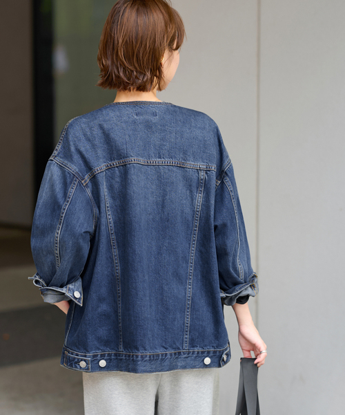 JOURNAL STANDARD relume（ジャーナルスタンダード　レリューム）の「《追加》デニムジャケット（デニムジャケット・レディース・ネイビー/ブラック/ブルー・FREE）」の22枚目の写真