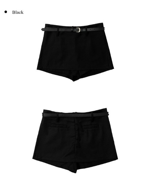 anyonemore(エニワンモア)の「ローライズサイドスリットラップ風ミニスカートパンツ(その他パンツ・レディース・ブラック/チャコール・SMALL/MEDIUM)」の15枚目の写真