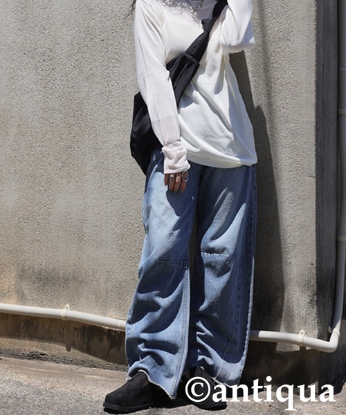 antiqua（アンティカ）の「スエード調サボサンダル（サンダル・レディース・ブラック/ホワイト系その他・23/25/24）」の16枚目の写真