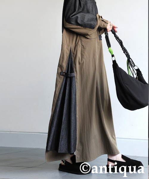 antiqua（アンティカ）の「スエード調サボサンダル（サンダル・レディース・ブラック/ホワイト系その他・23/25/24）」の17枚目の写真