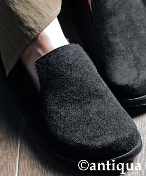 antiqua（アンティカ）の「スエード調サボサンダル（サンダル・レディース・ブラック/ホワイト系その他・23/25/24）」の18枚目の写真